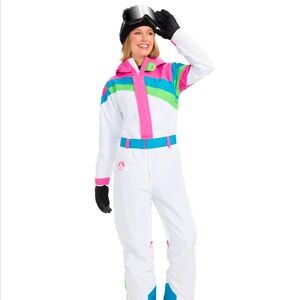 WOMEN'S DAYGLOW DREAM SNOW SUIT | Tipsy Elves | Size Small | Lightly Worn
